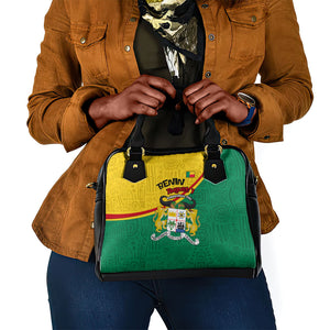 Benin Independence Day August 1 Shoulder Handbag Coat Of Arms Heritage Raised Fist Flag