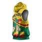 Benin Independence Day August 1 Sleeveless Hoodie Coat Of Arms Heritage Raised Fist Flag