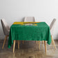 Benin Independence Day August 1 Tablecloth Coat Of Arms Heritage Raised Fist Flag