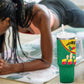 Benin Independence Day August 1 Tumbler With Handle Coat Of Arms Heritage Raised Fist Flag