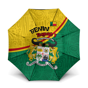 Benin Independence Day August 1 Umbrella Coat Of Arms Heritage Raised Fist Flag
