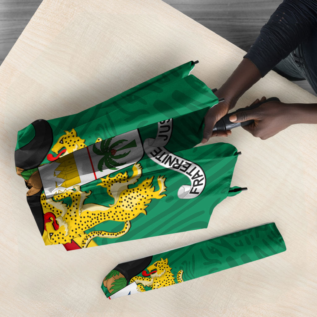 Benin Independence Day August 1 Umbrella Coat Of Arms Heritage Raised Fist Flag