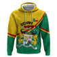 Benin Independence Day August 1 Zip Hoodie Coat Of Arms Heritage Raised Fist Flag