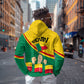 Benin Independence Day August 1 Zip Hoodie Coat Of Arms Heritage Raised Fist Flag