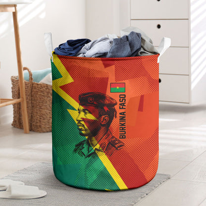 Burkina Faso Independence Day Thomas Sankara Laundry Basket Revolution Heritage Broken Chains Graphic