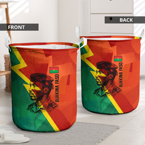 Burkina Faso Independence Day Thomas Sankara Laundry Basket Revolution Heritage Broken Chains Graphic