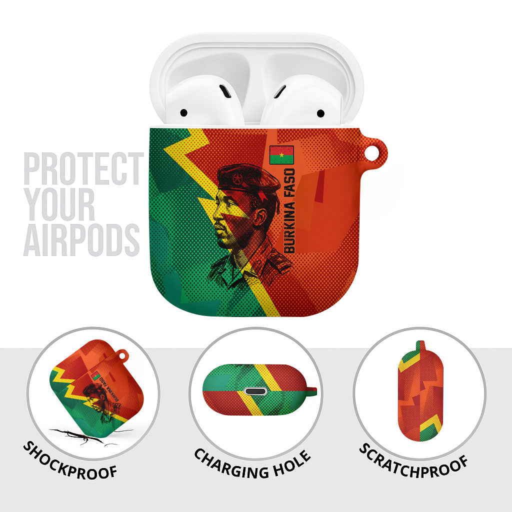 Burkina Faso Independence Day Thomas Sankara AirPods Case Revolution Heritage Broken Chains Graphic