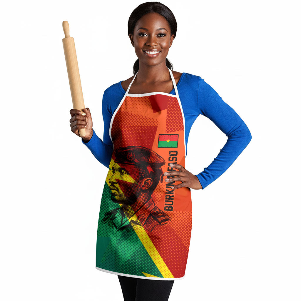 Burkina Faso Independence Day Thomas Sankara Apron Revolution Heritage Broken Chains Graphic