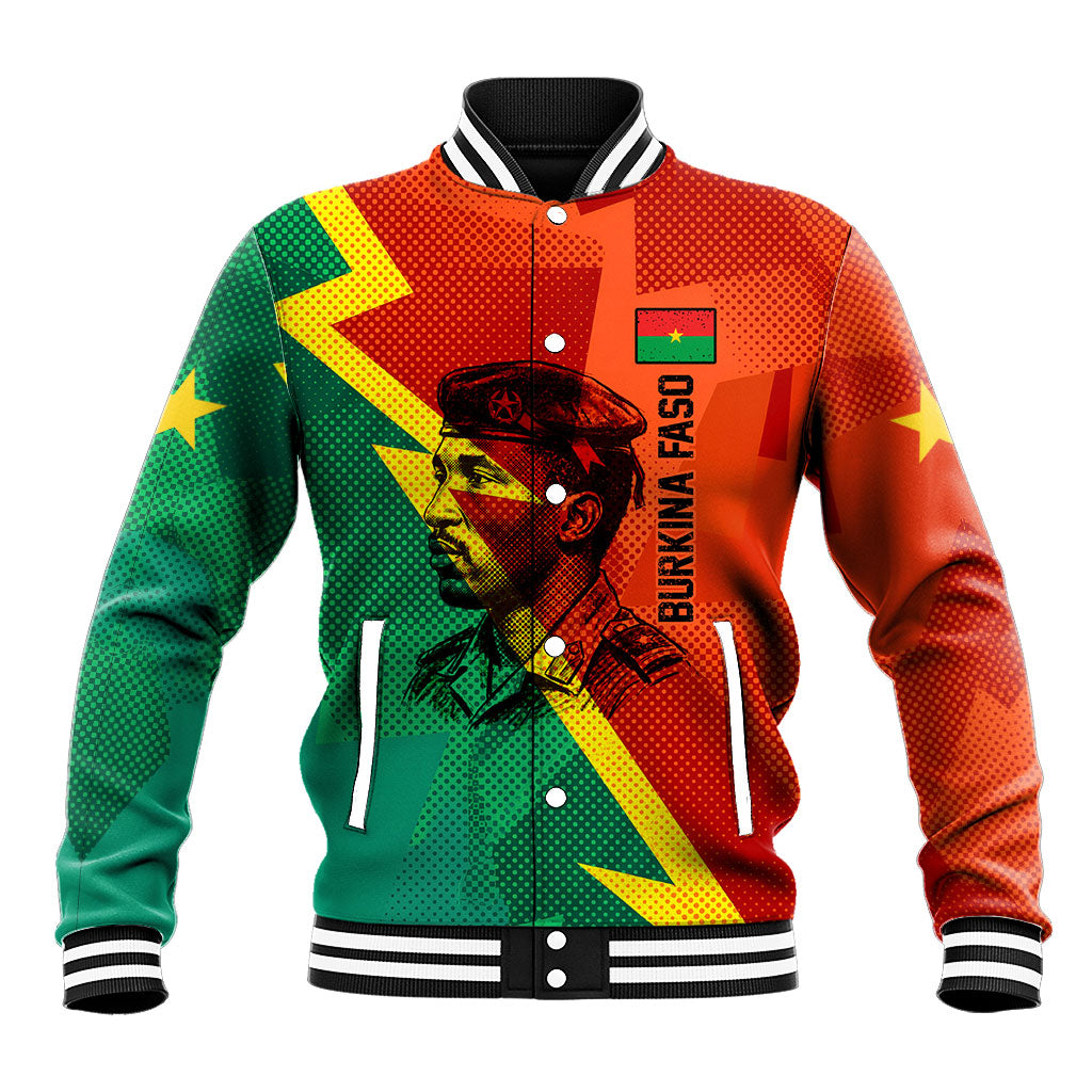 Burkina Faso Independence Day Thomas Sankara Baseball Jacket Revolution Heritage Broken Chains Graphic