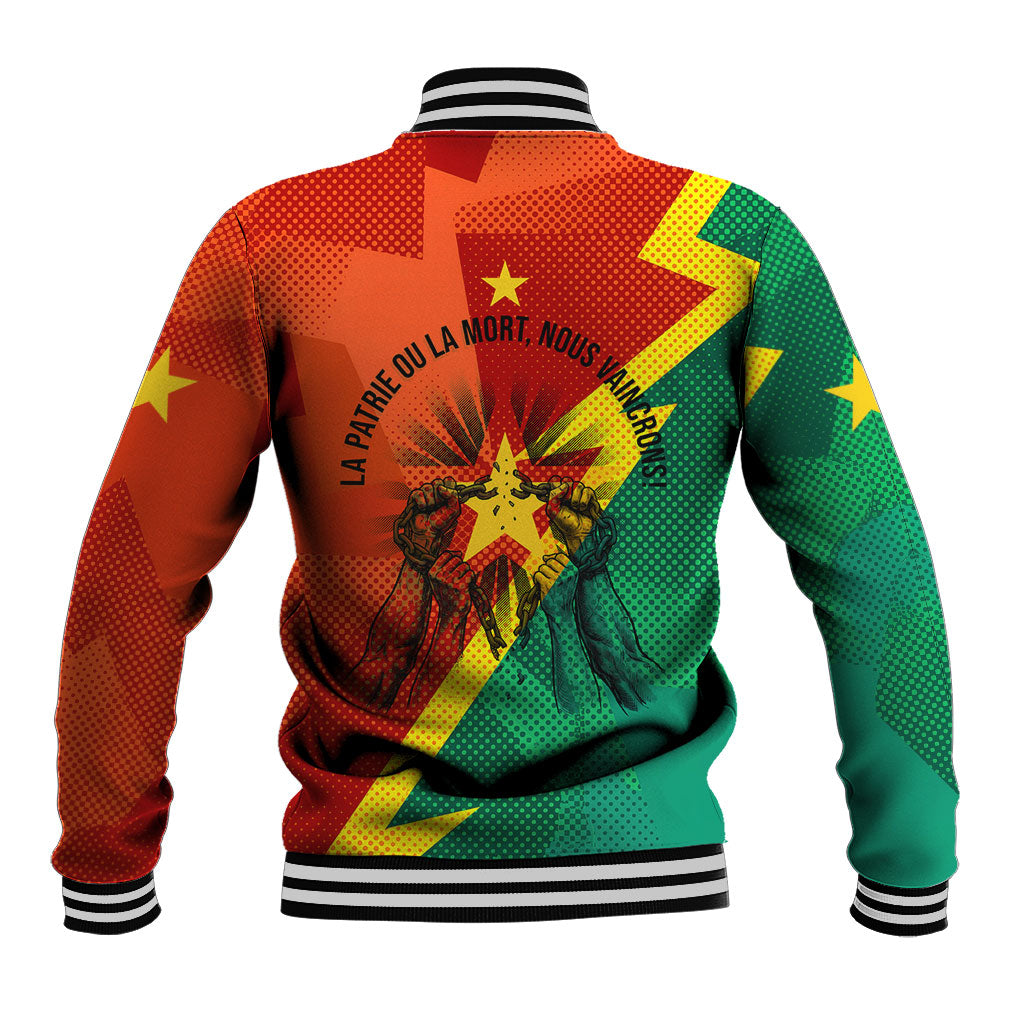 Burkina Faso Independence Day Thomas Sankara Baseball Jacket Revolution Heritage Broken Chains Graphic