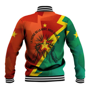 Burkina Faso Independence Day Thomas Sankara Baseball Jacket Revolution Heritage Broken Chains Graphic