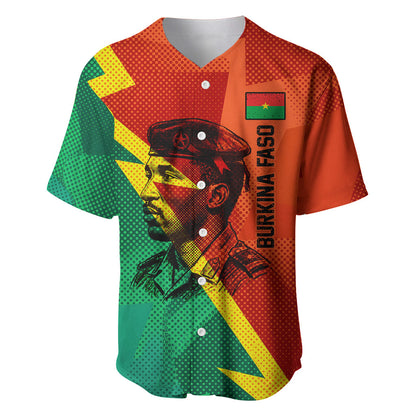 Burkina Faso Independence Day Thomas Sankara Baseball Jersey Revolution Heritage Broken Chains Graphic