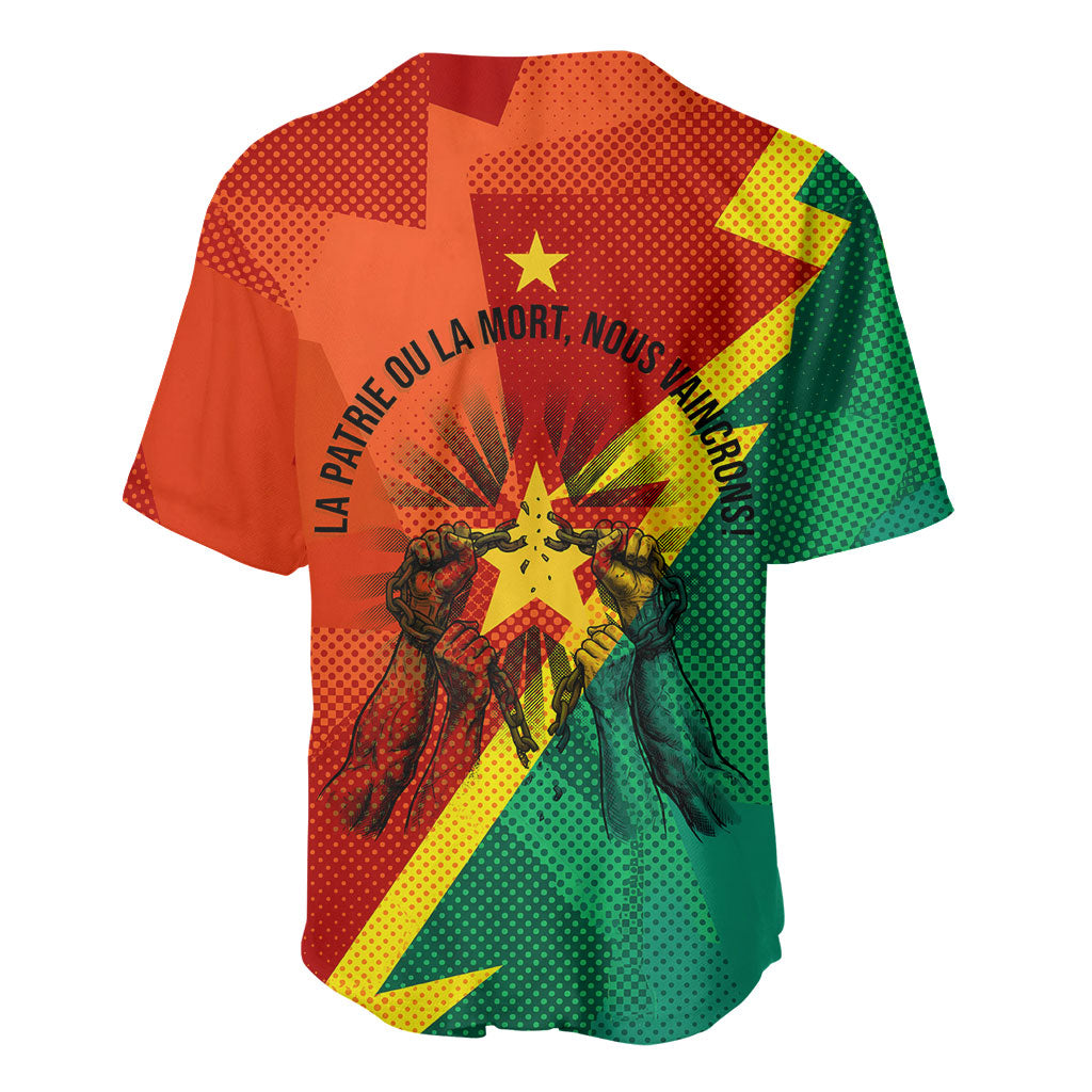 Burkina Faso Independence Day Thomas Sankara Baseball Jersey Revolution Heritage Broken Chains Graphic