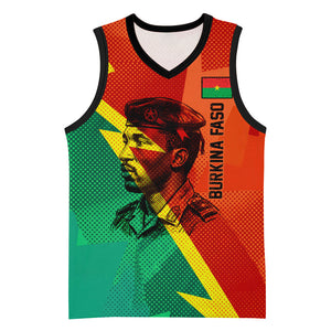 Burkina Faso Independence Day Thomas Sankara Basketball Jersey Revolution Heritage Broken Chains Graphic
