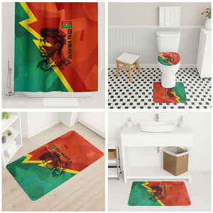 Burkina Faso Independence Day Thomas Sankara Bathroom Set Revolution Heritage Broken Chains Graphic