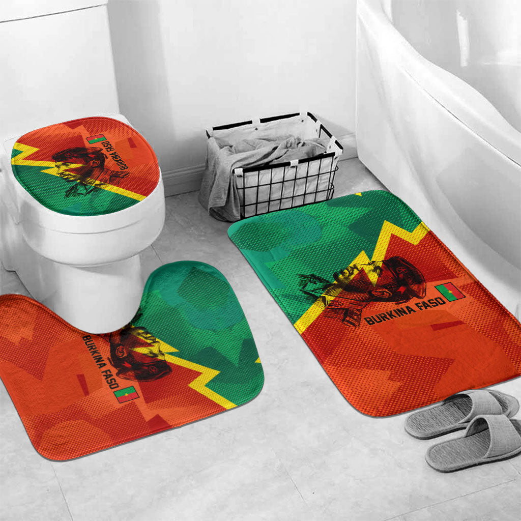 Burkina Faso Independence Day Thomas Sankara Bathroom Set Revolution Heritage Broken Chains Graphic