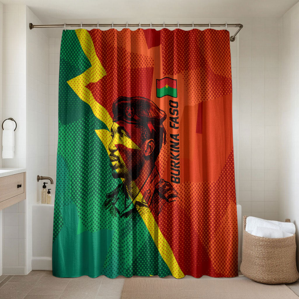 Burkina Faso Independence Day Thomas Sankara Bathroom Set Revolution Heritage Broken Chains Graphic