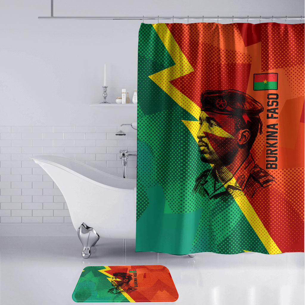 Burkina Faso Independence Day Thomas Sankara Bathroom Set Revolution Heritage Broken Chains Graphic