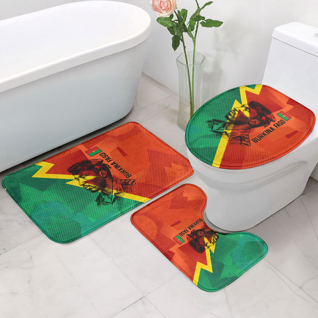 Burkina Faso Independence Day Thomas Sankara Bathroom Set Revolution Heritage Broken Chains Graphic