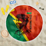Burkina Faso Independence Day Thomas Sankara Beach Blanket Revolution Heritage Broken Chains Graphic