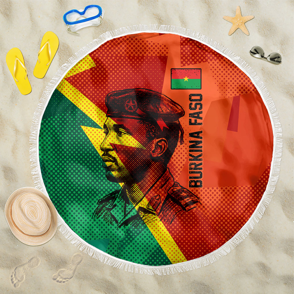 Burkina Faso Independence Day Thomas Sankara Beach Blanket Revolution Heritage Broken Chains Graphic