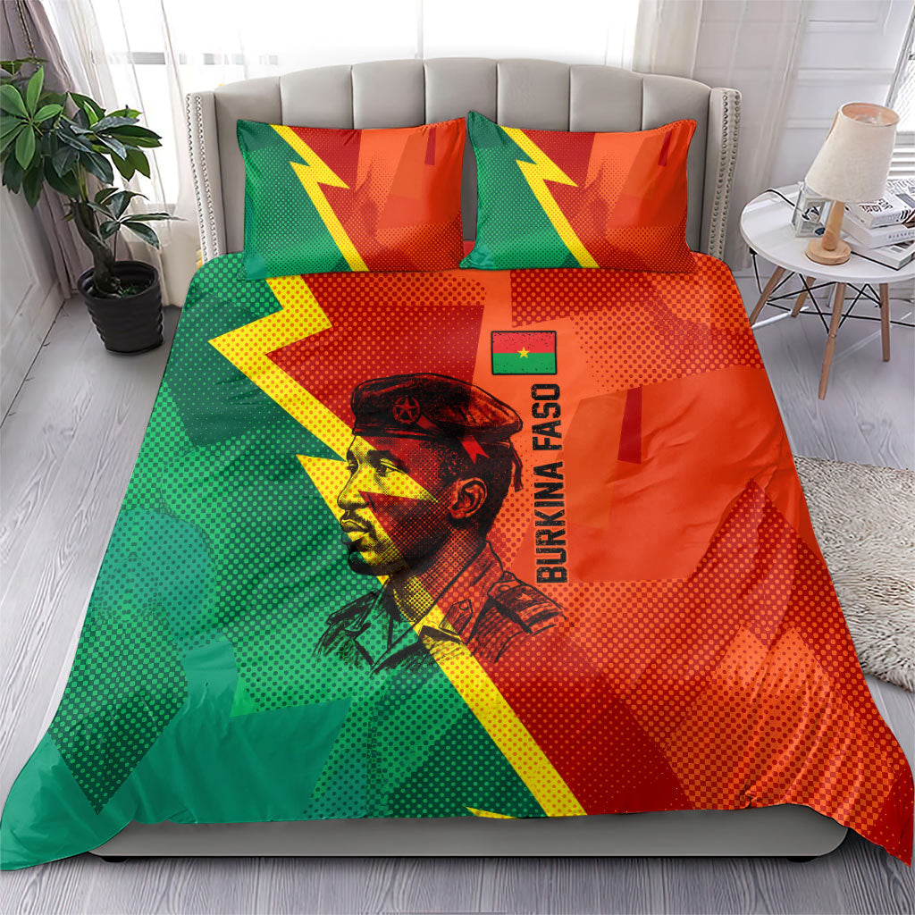 Burkina Faso Independence Day Thomas Sankara Bedding Set Revolution Heritage Broken Chains Graphic
