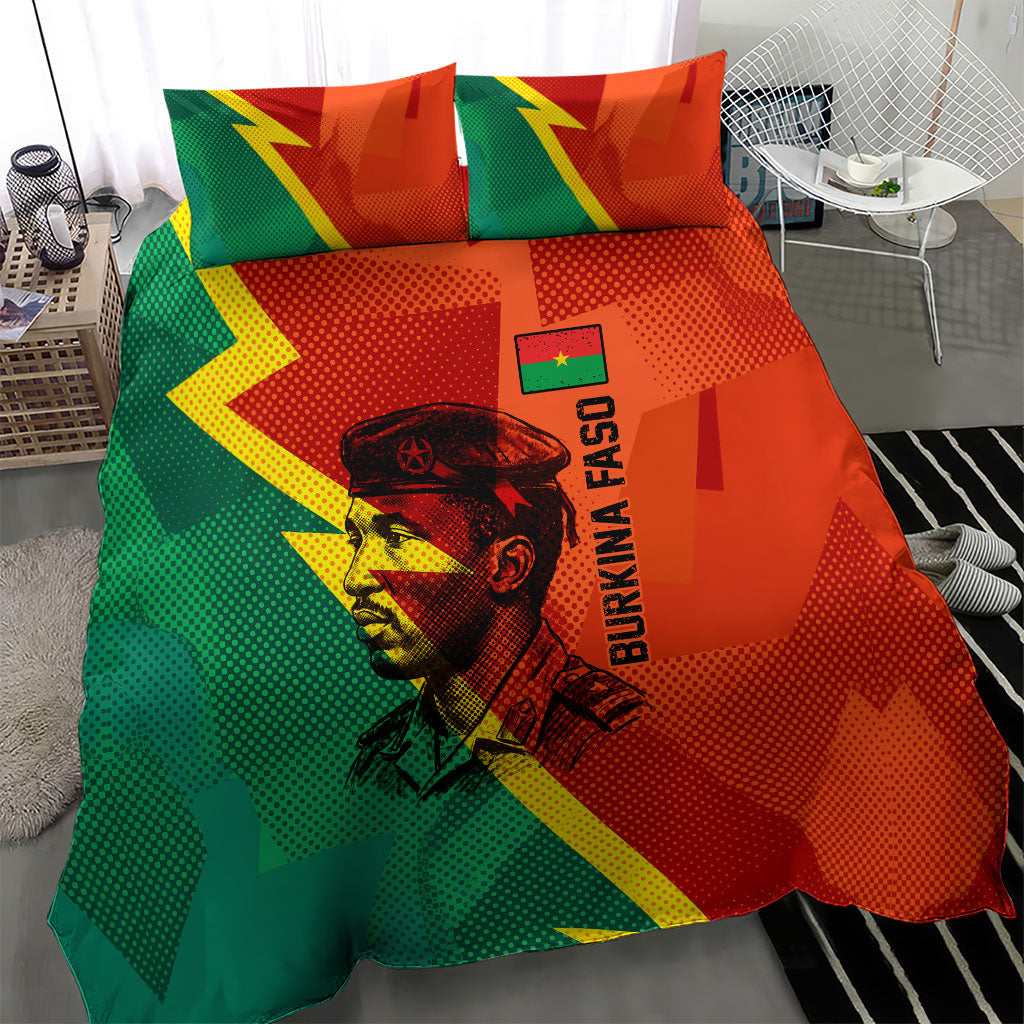 Burkina Faso Independence Day Thomas Sankara Bedding Set Revolution Heritage Broken Chains Graphic