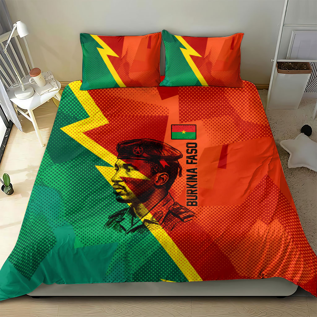 Burkina Faso Independence Day Thomas Sankara Bedding Set Revolution Heritage Broken Chains Graphic