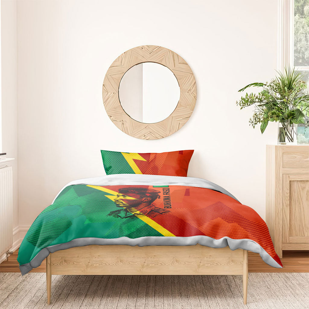 Burkina Faso Independence Day Thomas Sankara Bedding Set Revolution Heritage Broken Chains Graphic