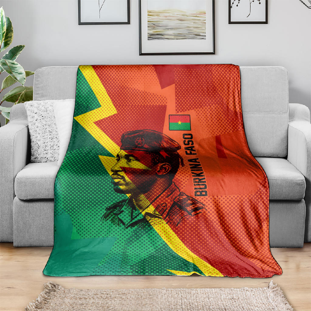 Burkina Faso Independence Day Thomas Sankara Blanket Revolution Heritage Broken Chains Graphic