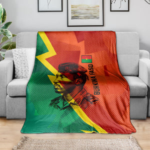 Burkina Faso Independence Day Thomas Sankara Blanket Revolution Heritage Broken Chains Graphic