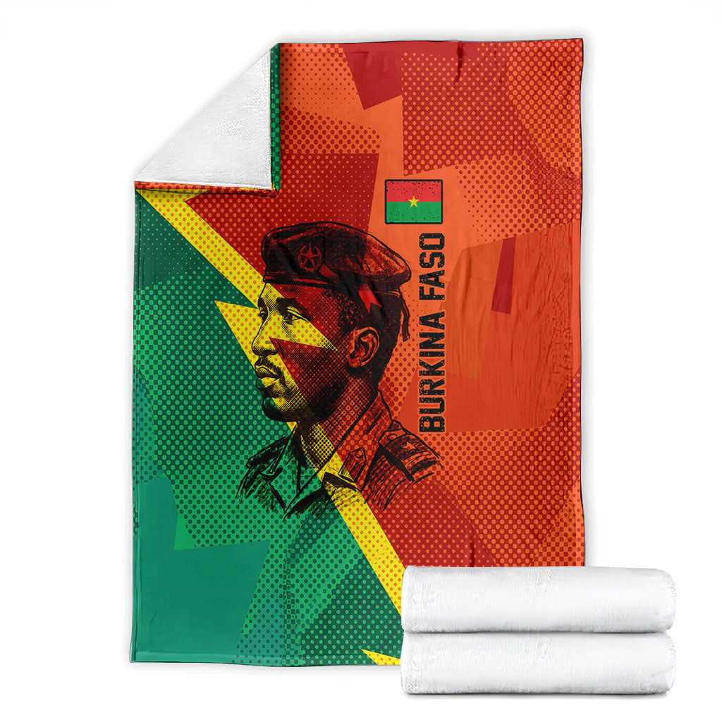 Burkina Faso Independence Day Thomas Sankara Blanket Revolution Heritage Broken Chains Graphic