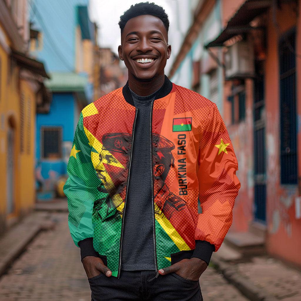 Burkina Faso Independence Day Thomas Sankara Bomber Jacket Revolution Heritage Broken Chains Graphic