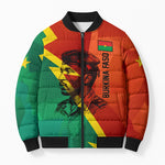 Burkina Faso Independence Day Thomas Sankara Bomber Puffer Jacket Revolution Heritage Broken Chains Graphic