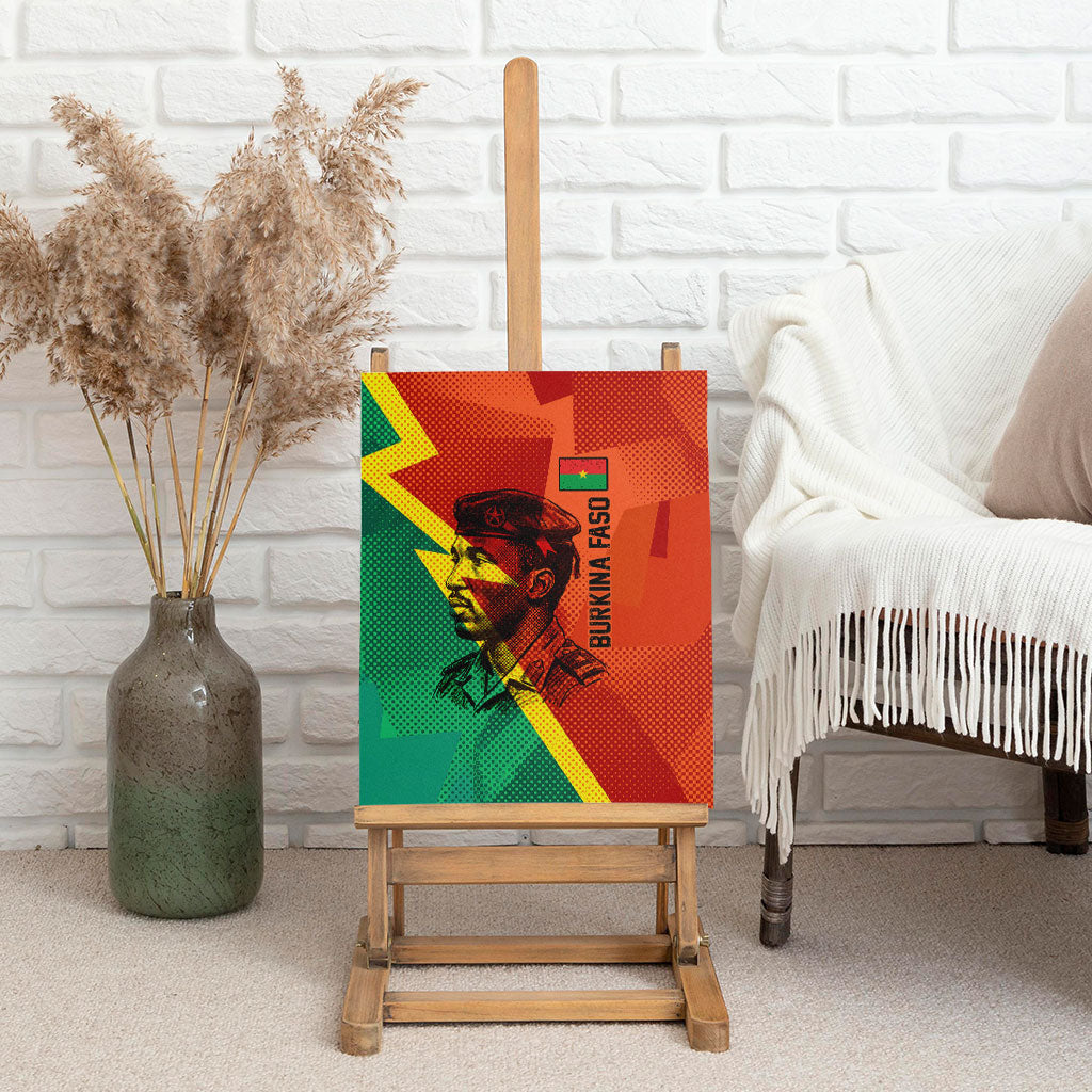 Burkina Faso Independence Day Thomas Sankara Canvas Wall Art Revolution Heritage Broken Chains Graphic