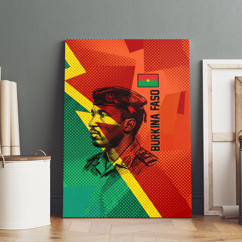 Burkina Faso Independence Day Thomas Sankara Canvas Wall Art Revolution Heritage Broken Chains Graphic