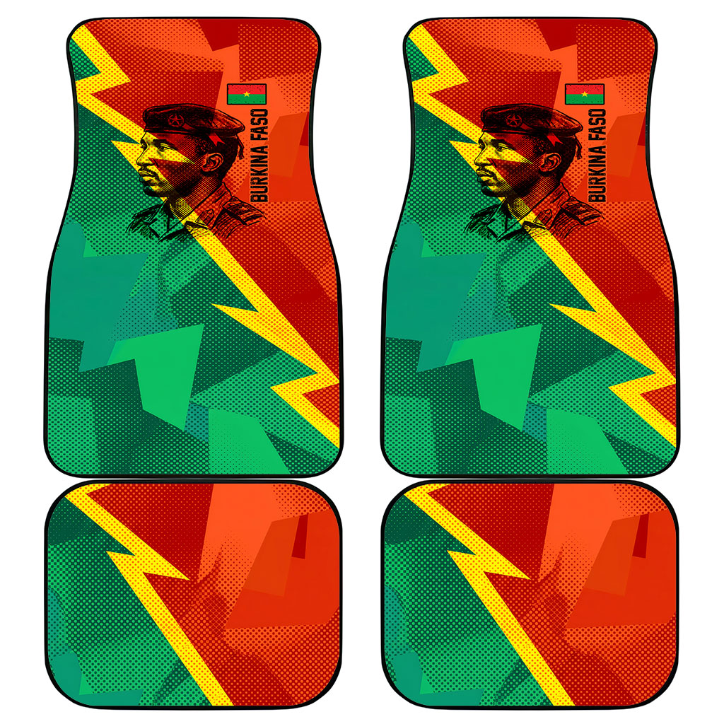 Burkina Faso Independence Day Thomas Sankara Car Mats Revolution Heritage Broken Chains Graphic