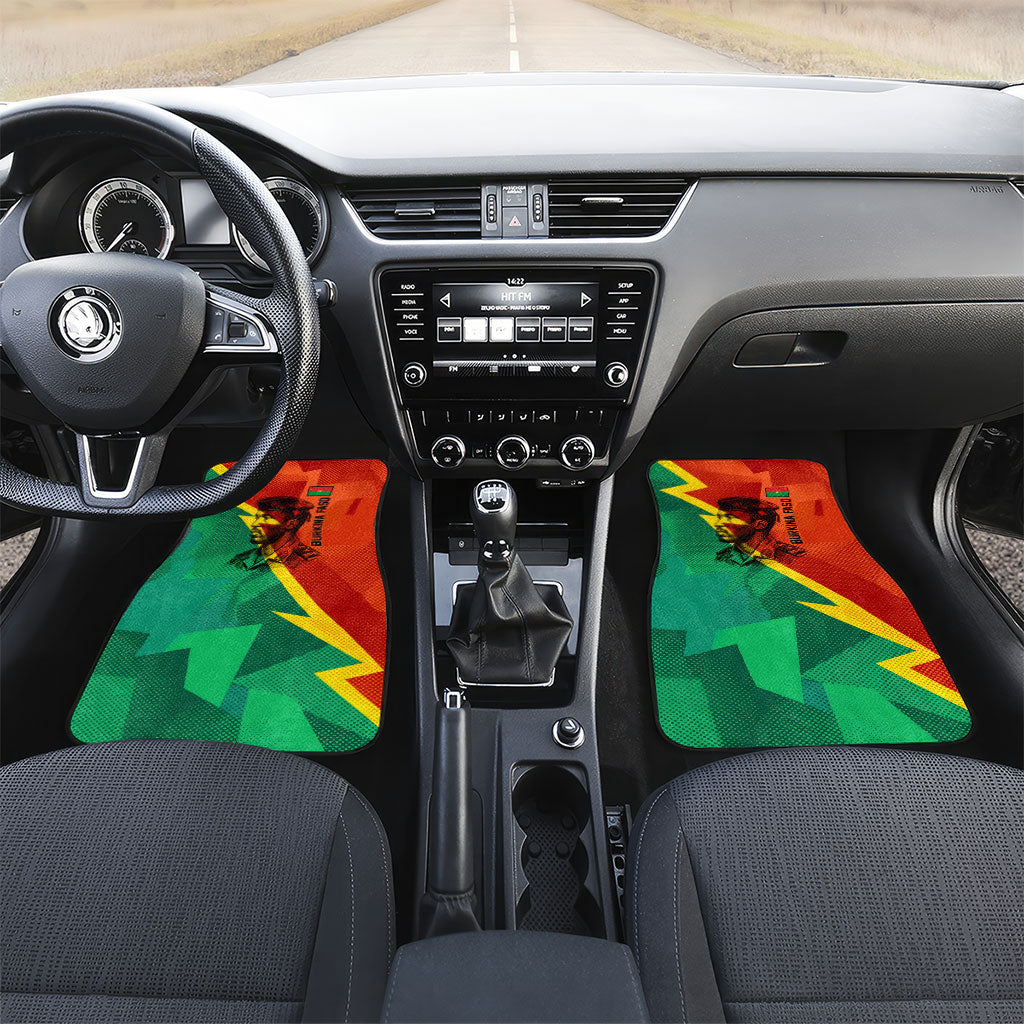 Burkina Faso Independence Day Thomas Sankara Car Mats Revolution Heritage Broken Chains Graphic