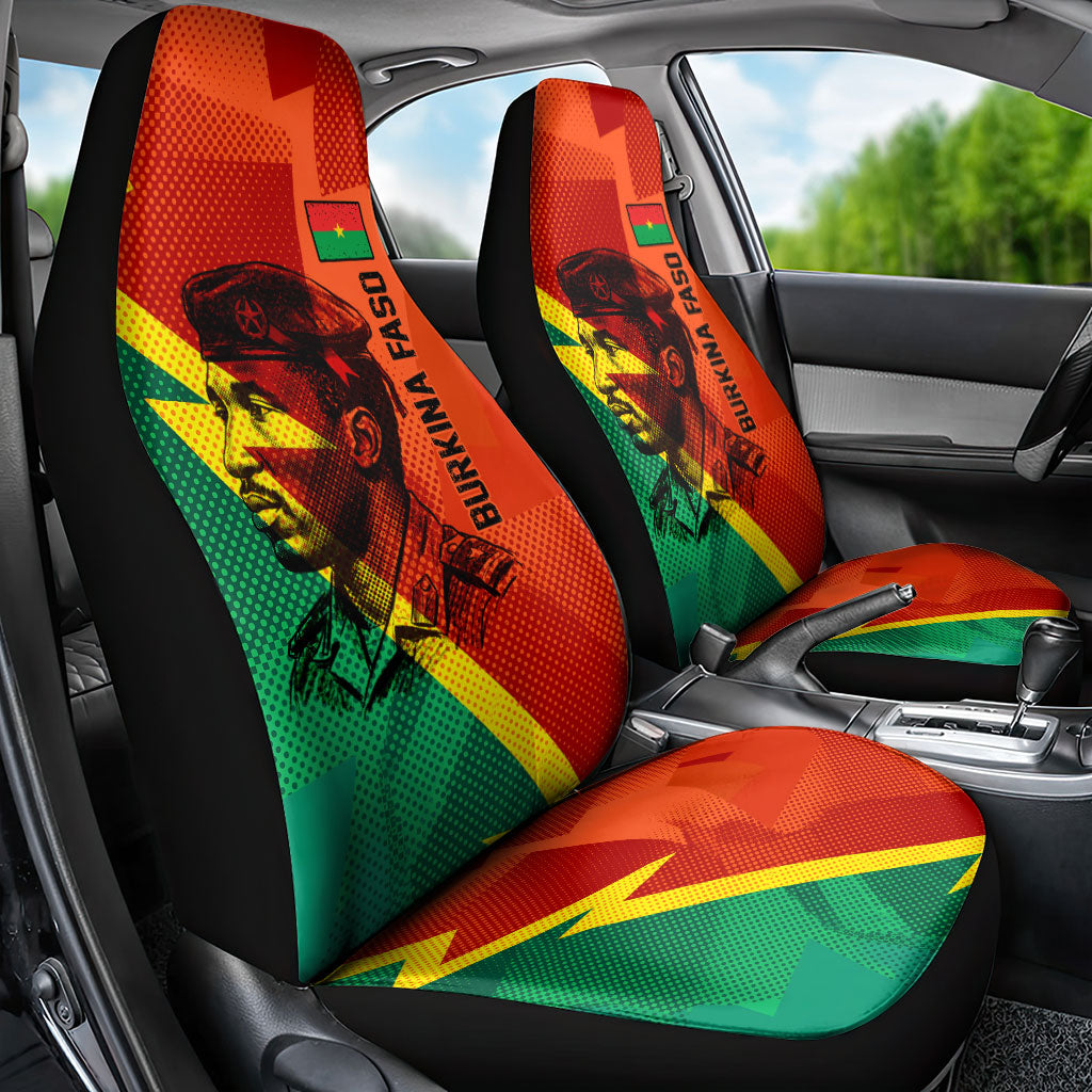 Burkina Faso Independence Day Thomas Sankara Car Seat Cover Revolution Heritage Broken Chains Graphic