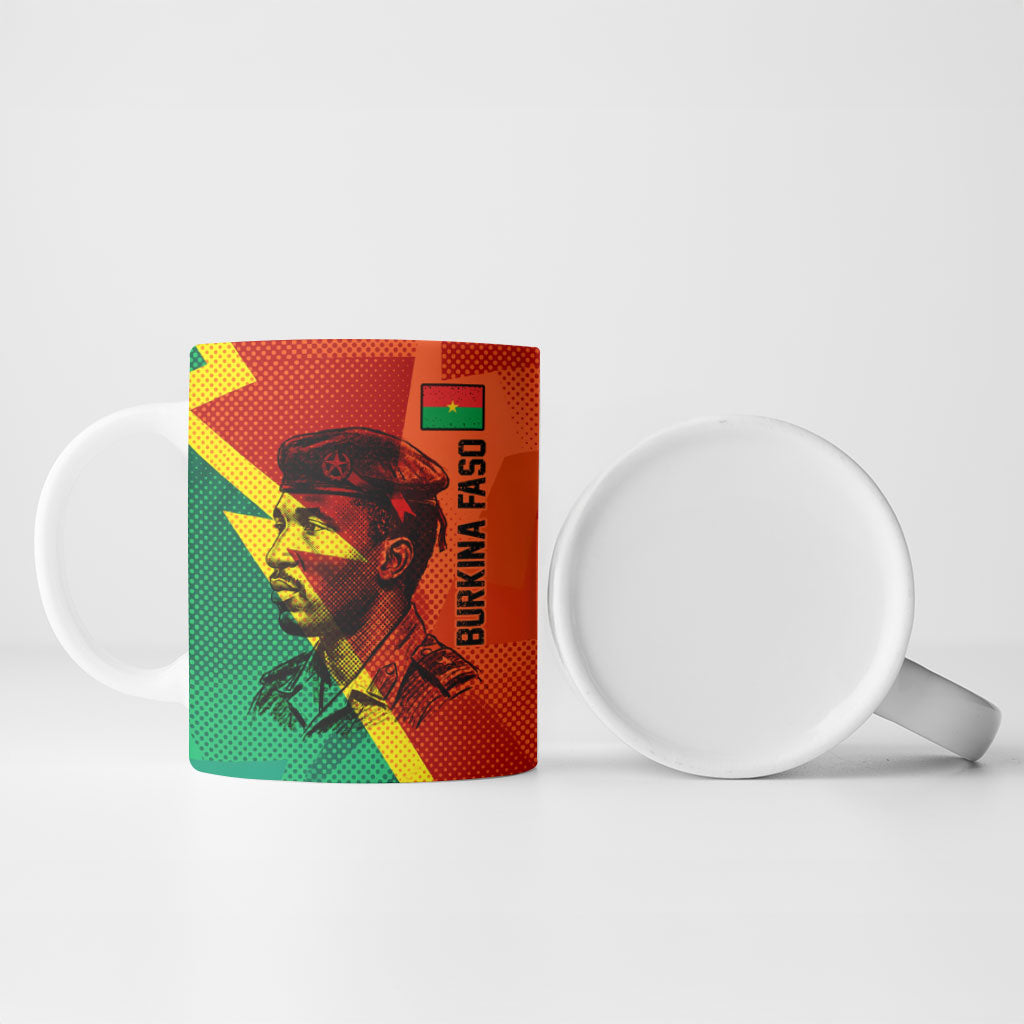 Burkina Faso Independence Day Thomas Sankara Ceramic Mug Revolution Heritage Broken Chains Graphic