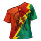 Burkina Faso Independence Day Thomas Sankara Cross Shoulder Shirt Revolution Heritage Broken Chains Graphic