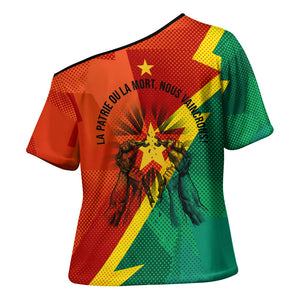 Burkina Faso Independence Day Thomas Sankara Cross Shoulder Shirt Revolution Heritage Broken Chains Graphic
