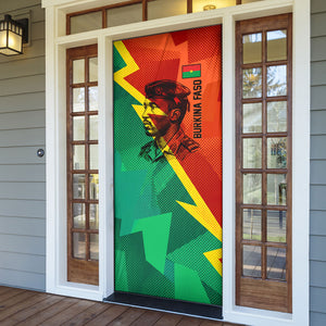 Burkina Faso Independence Day Thomas Sankara Door Cover Revolution Heritage Broken Chains Graphic