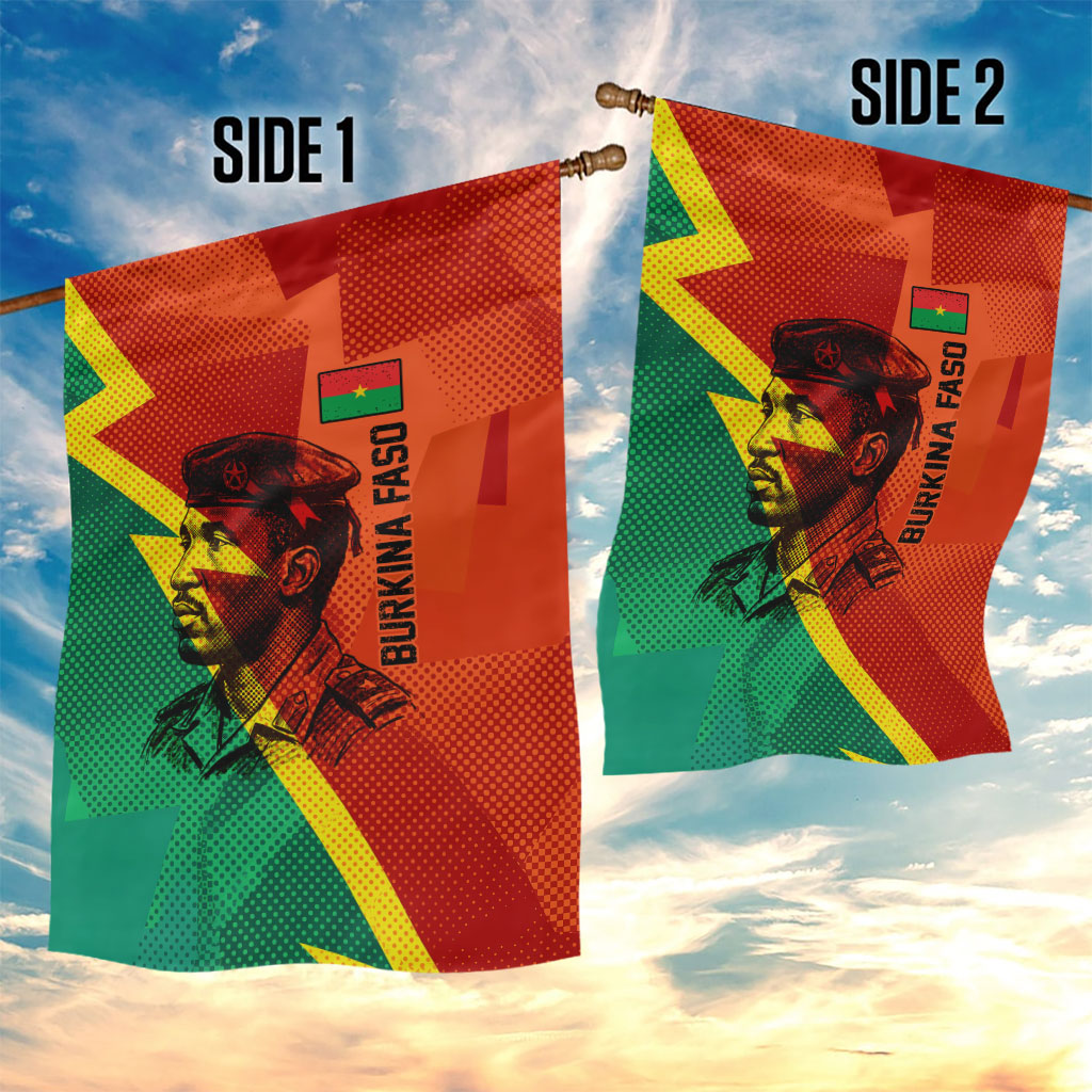 Burkina Faso Independence Day Thomas Sankara Garden Flag Revolution Heritage Broken Chains Graphic