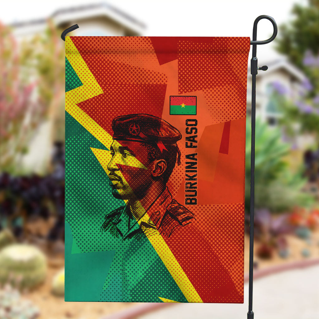 Burkina Faso Independence Day Thomas Sankara Garden Flag Revolution Heritage Broken Chains Graphic