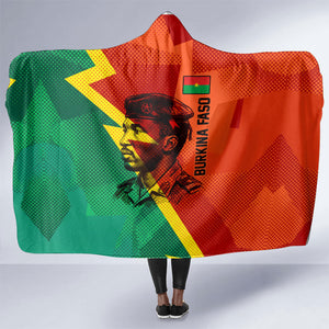 Burkina Faso Independence Day Thomas Sankara Hooded Blanket Revolution Heritage Broken Chains Graphic