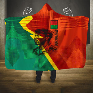 Burkina Faso Independence Day Thomas Sankara Hooded Blanket Revolution Heritage Broken Chains Graphic