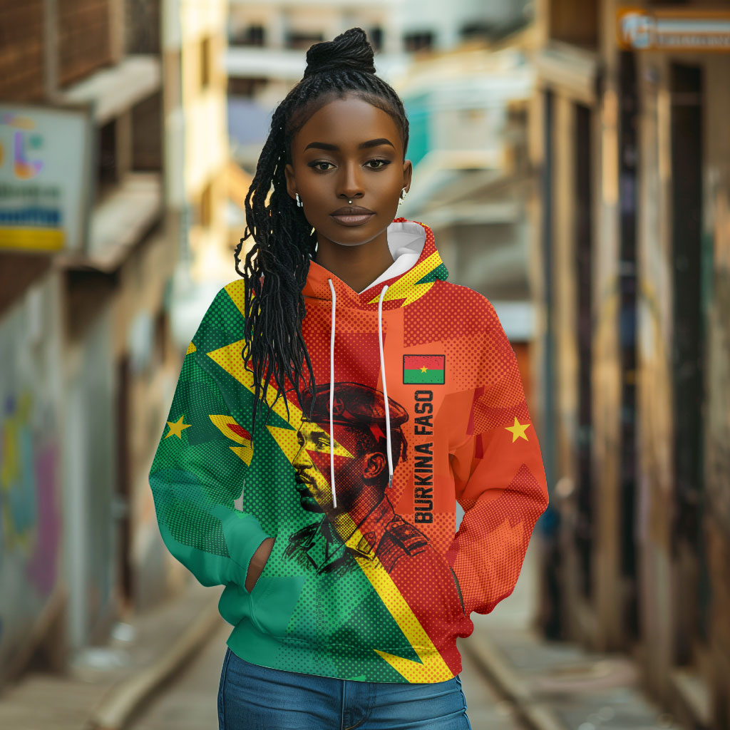 Burkina Faso Independence Day Thomas Sankara Hoodie Revolution Heritage Broken Chains Graphic