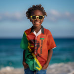 Burkina Faso Independence Day Thomas Sankara Kid Hawaiian Shirt Revolution Heritage Broken Chains Graphic