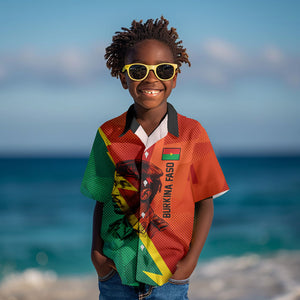 Burkina Faso Independence Day Thomas Sankara Kid Hawaiian Shirt Revolution Heritage Broken Chains Graphic